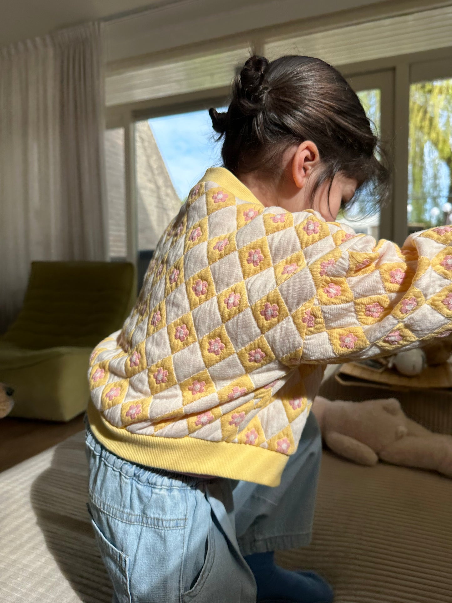 Quilted Cardigan Flowers