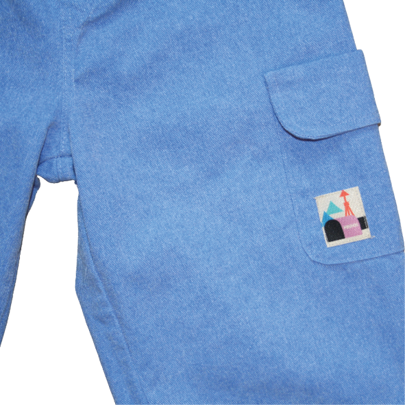 Denim Cargo Pants