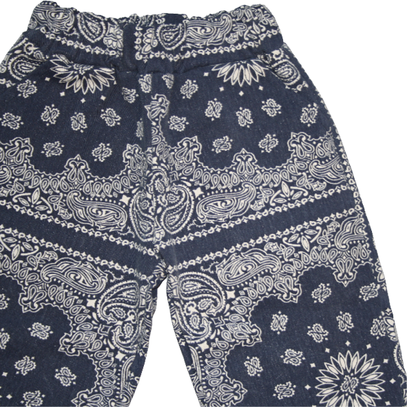 Denim Paisley Trousers