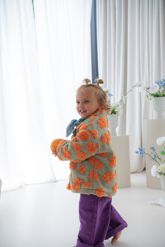 Teddy Jacket Flowers