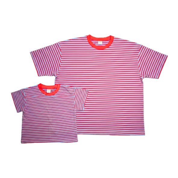 Striped T-shirt red/blue - ADULT