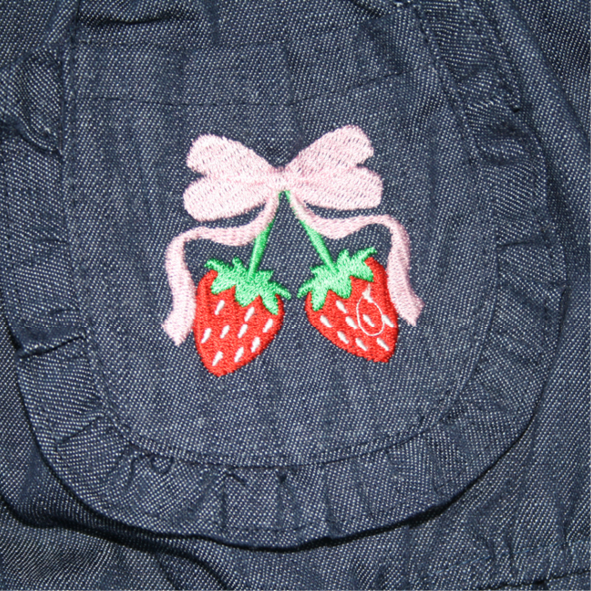 Denim Frilled Shorts