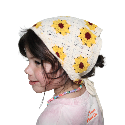Crochet Bandana Sunflower