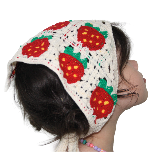 Crochet Bandana Strawberry