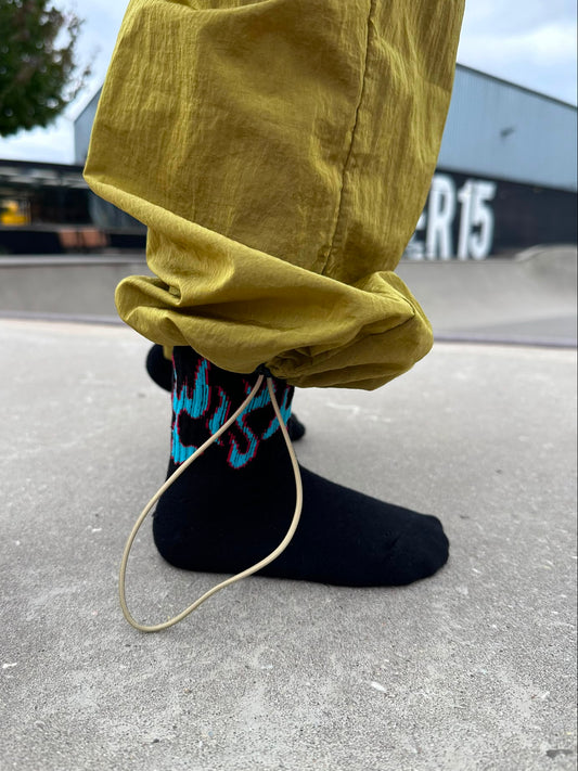 Flame Socks Black/Blue