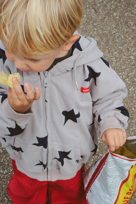 Hooded Zip-Up Stars