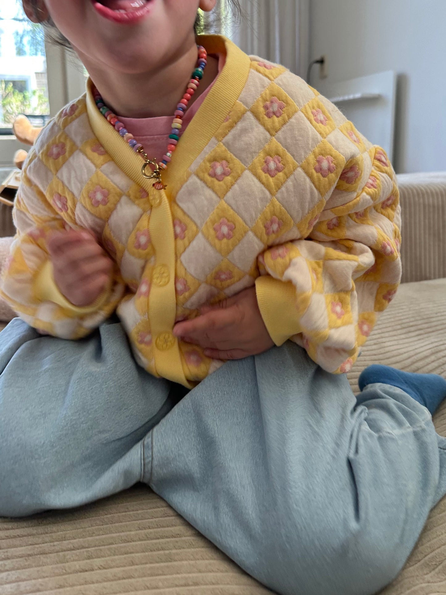Quilted Cardigan Flowers