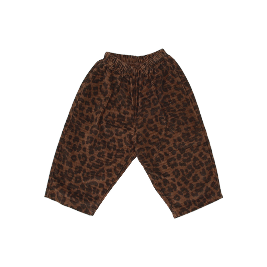Corduroy Leopard Pants