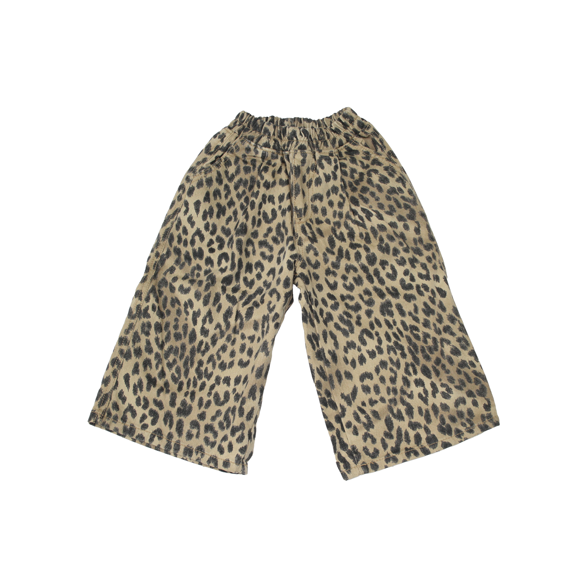 Wide Leg Leopard Trousers