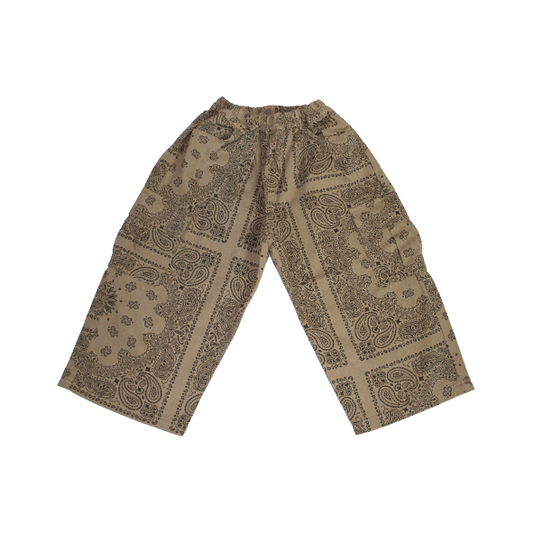 Wide Leg Cargo Pants Bandana