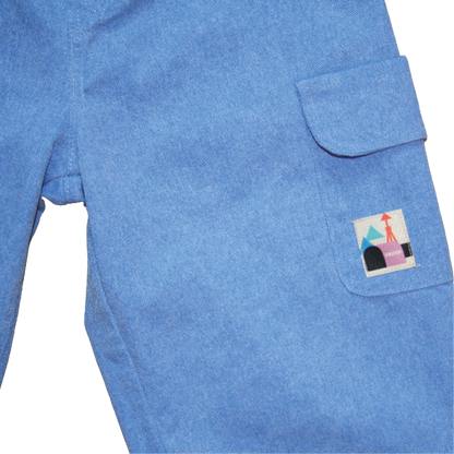 Denim Cargo Pants