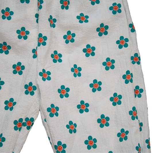 Baby Flower Pants Blue