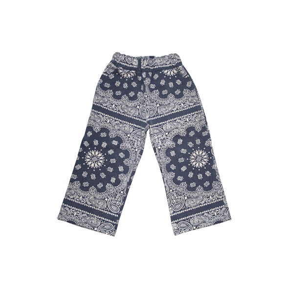 Denim Paisley Trousers