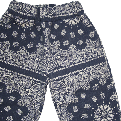 Denim Paisley Trousers