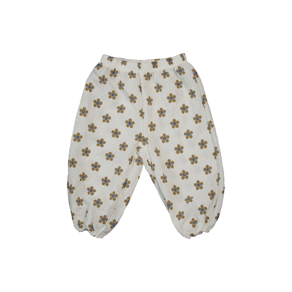 Baby Flower Pants Brown