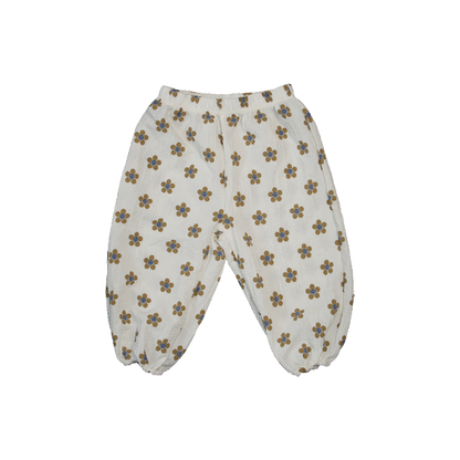 Baby Flower Pants Brown