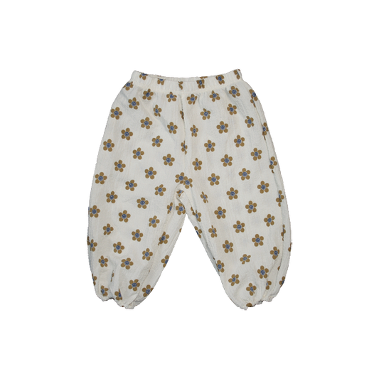 Baby Flower Pants Brown