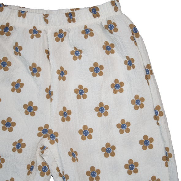 Baby Flower Pants Brown