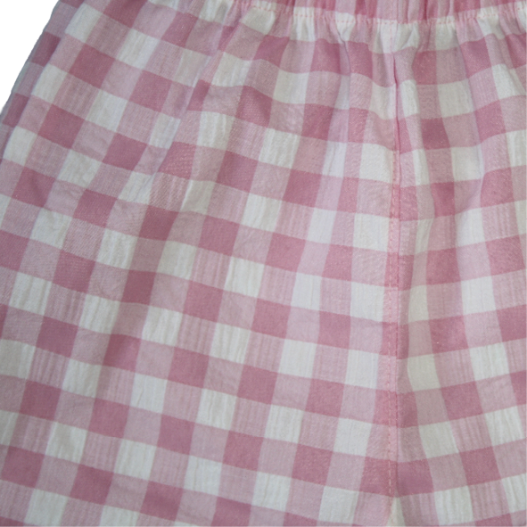 Checked Trousers Pink