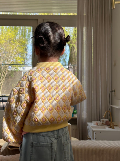 Quilted Cardigan Flowers