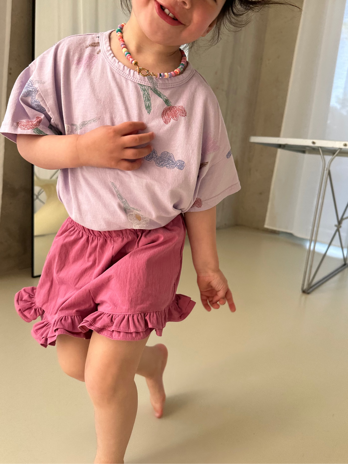 Frilled Shorts Pink