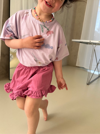 Frilled Shorts Pink