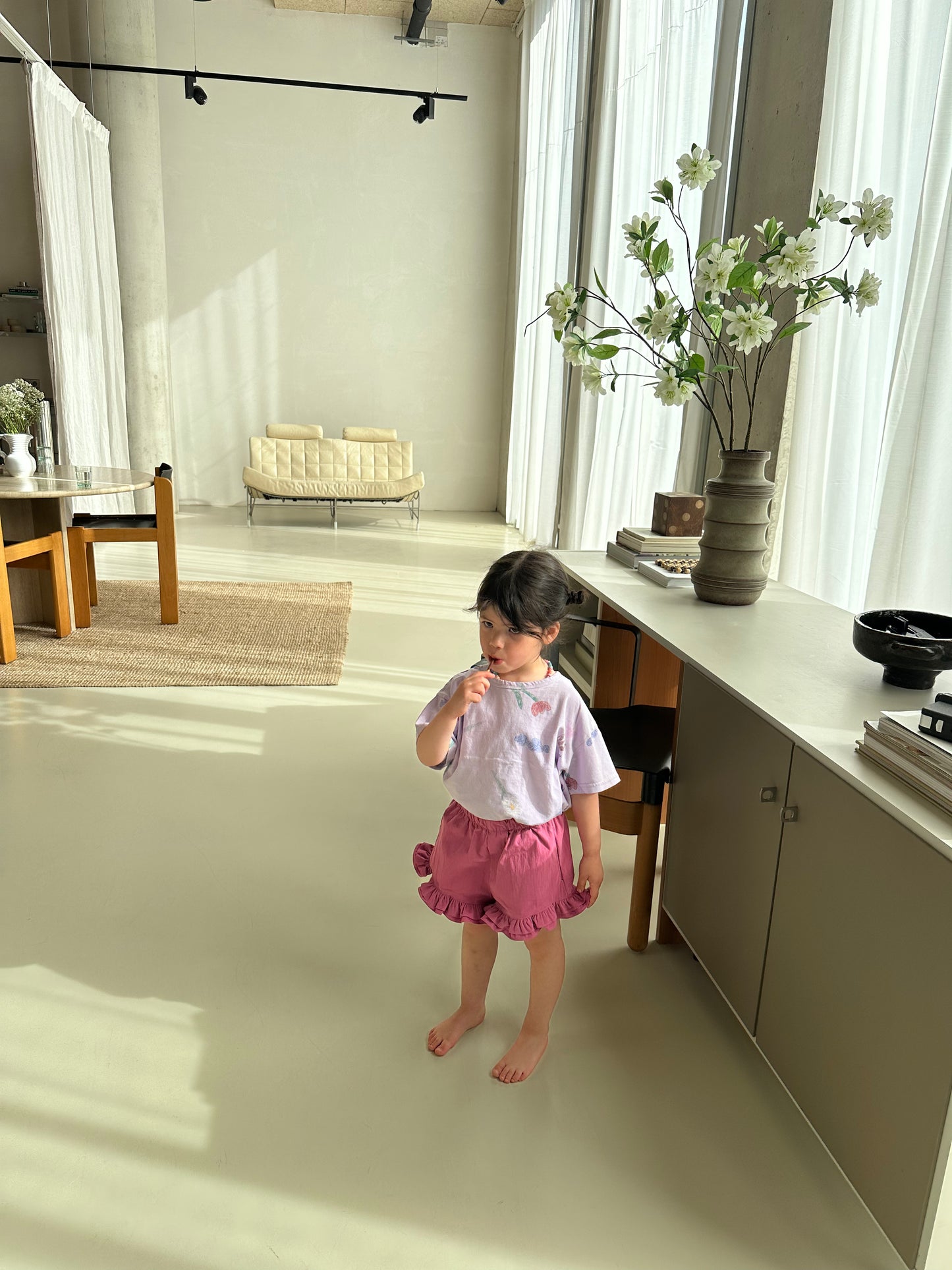 Frilled Shorts Pink