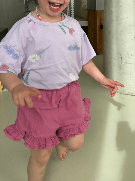 Floral T-shirt Lilac