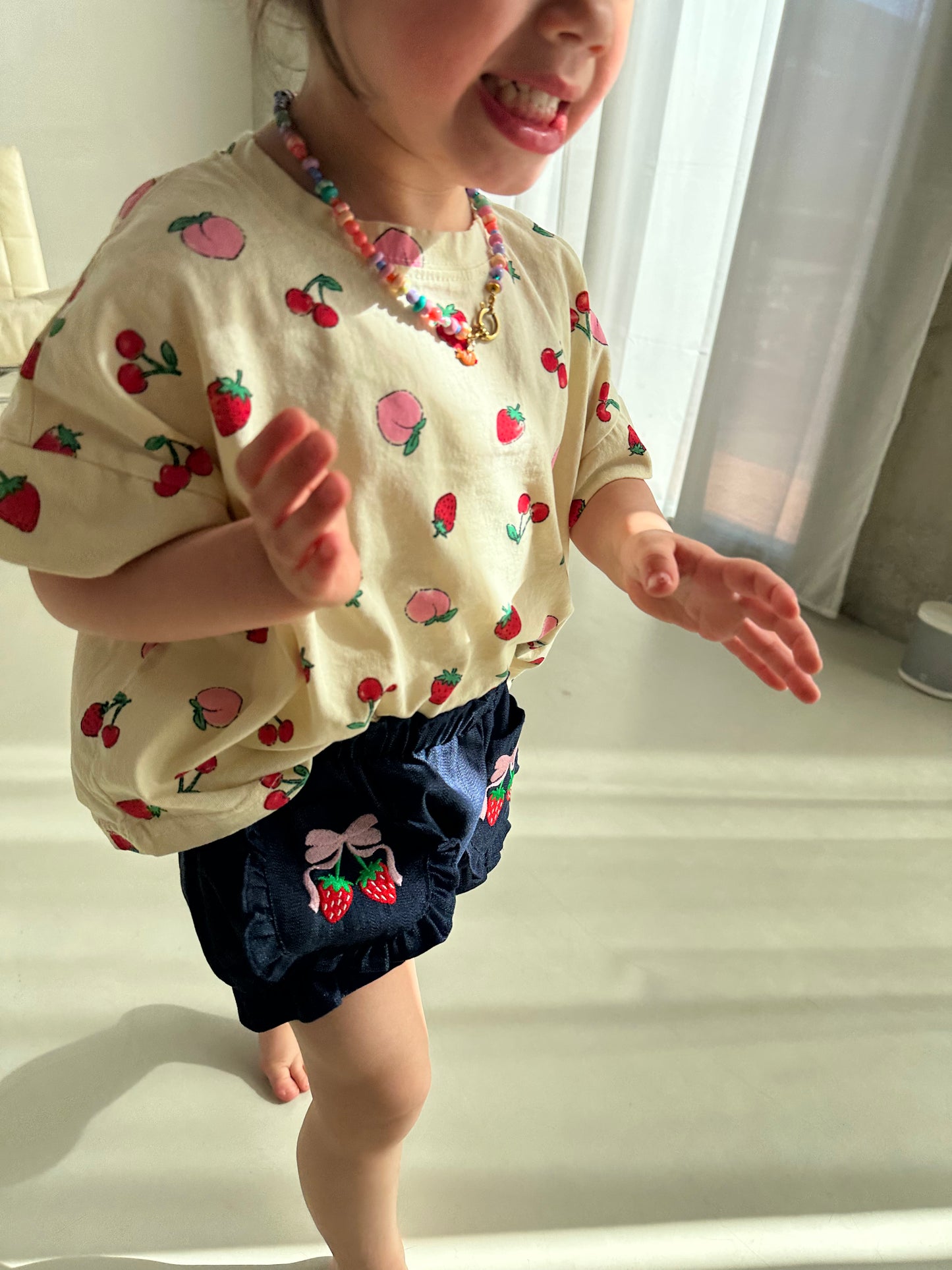 Denim Frilled Shorts