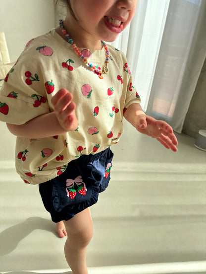 Denim Frilled Shorts