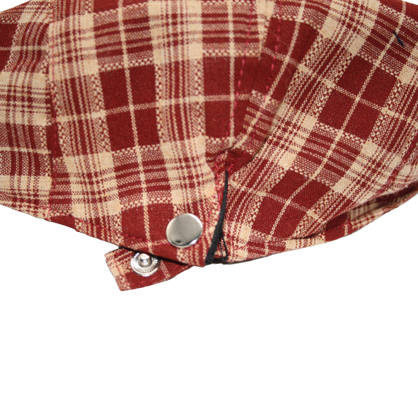 Cap Checked Red