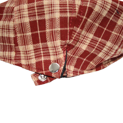 Cap Checked Red