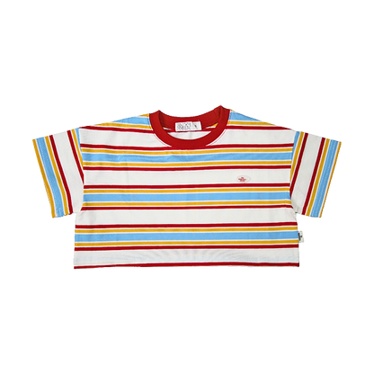 Cropped T-shirt Striped Multi