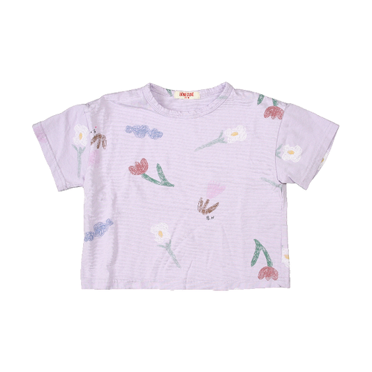 Floral T-shirt Lilac