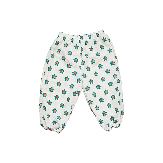 Baby Flower Pants Blue