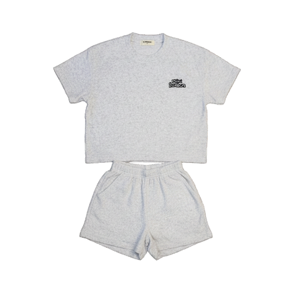 Terry Set Light Grey