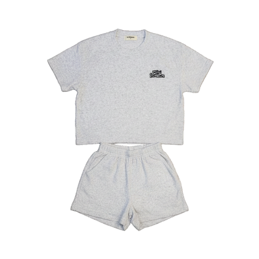 Terry Set Light Grey