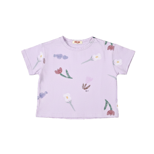 Floral T-shirt Lilac