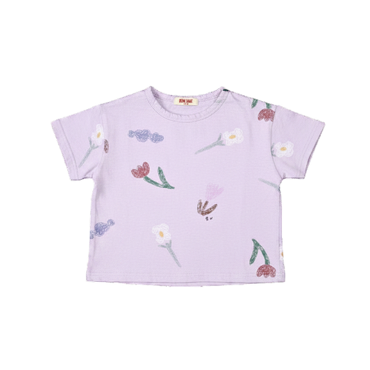 Floral T-shirt Lilac