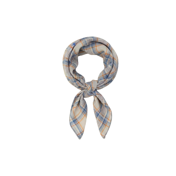 Scarf Check Blue