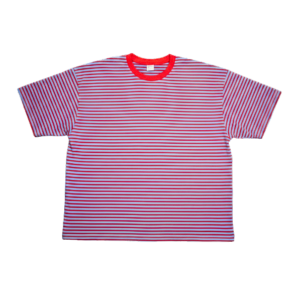 Striped T-shirt red/blue - ADULT