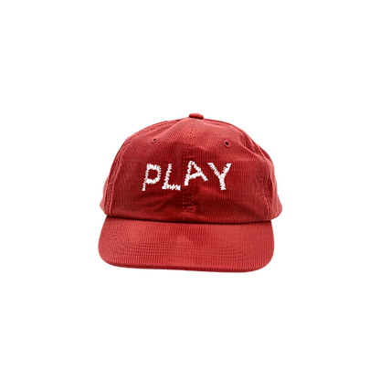 Corduroy Cap Red