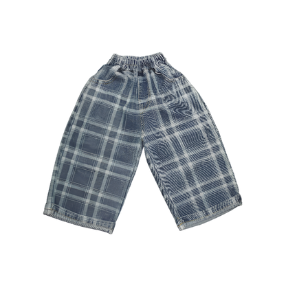 Checked Denim