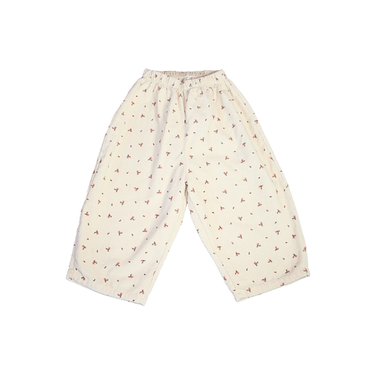 Corduroy Trousers Flowers