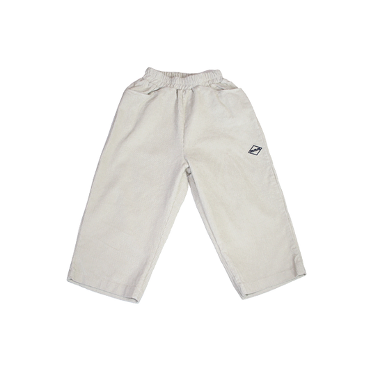 Corduroy Trousers White