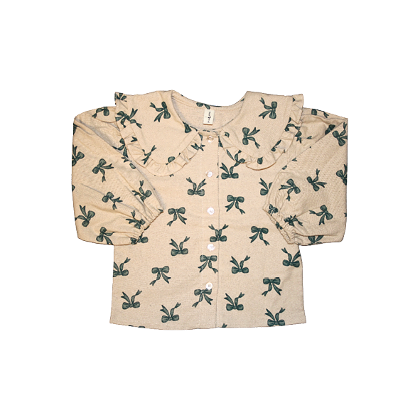 Blouse Bows Beige