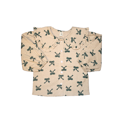 Blouse Bows Beige