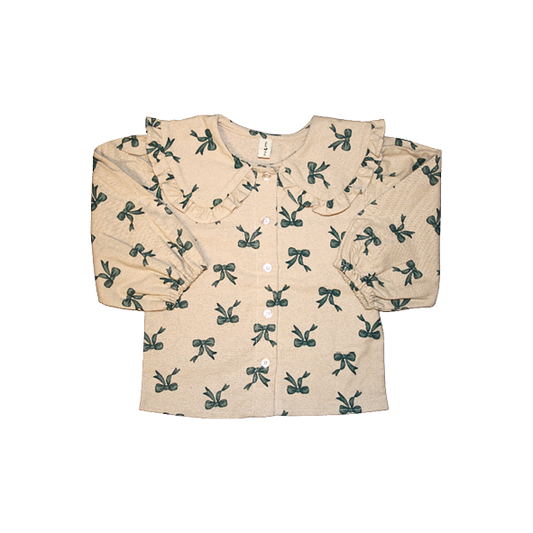 Blouse Bows Beige