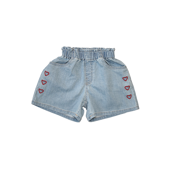 Denim Shorts Hearts