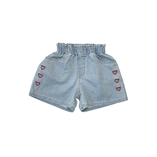 Denim Shorts Hearts